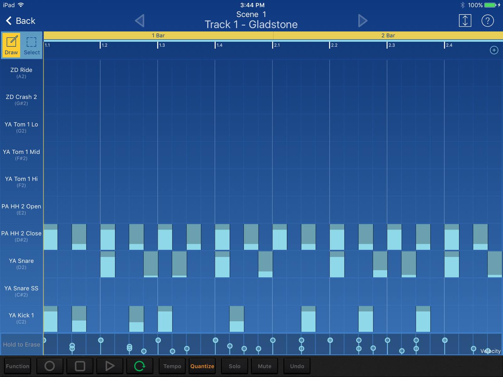 Uke breakbeat 1 KORG gadget screenshot Uke breakbeat 1 KORG gadget screenshot