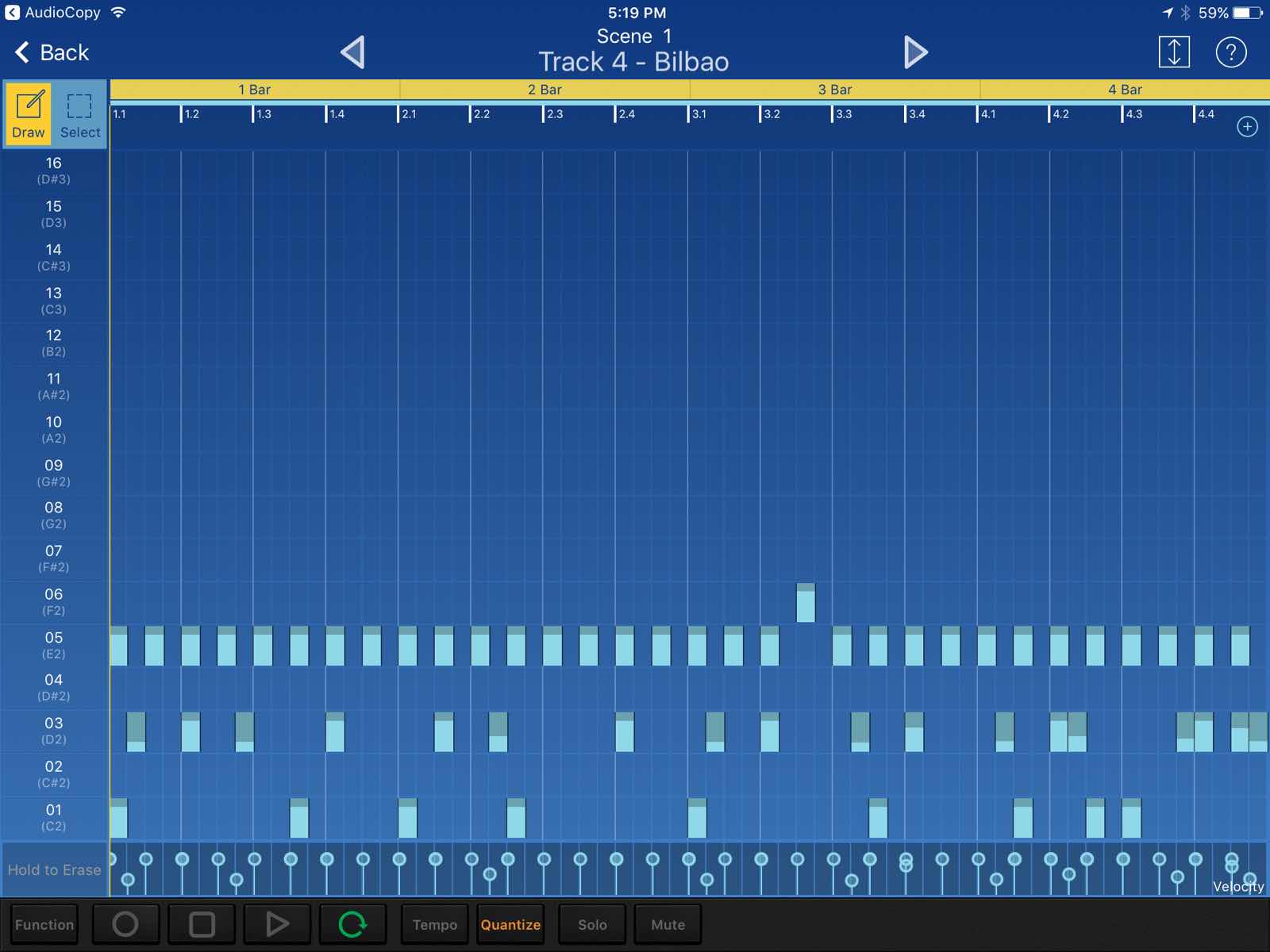 KORG Gadget screenshot for beat 2 KORG Gadget screenshot for beat 2